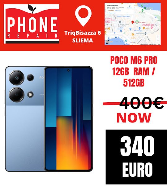 Phone Repair Malta- Sliema | poco M6 Pro